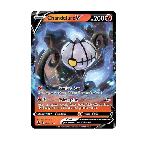 Chandelure V #39 Pokemon Fusion Strike