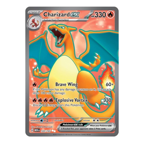 Charizard ex 183/165 Pokemon Scarlet & Violet 151