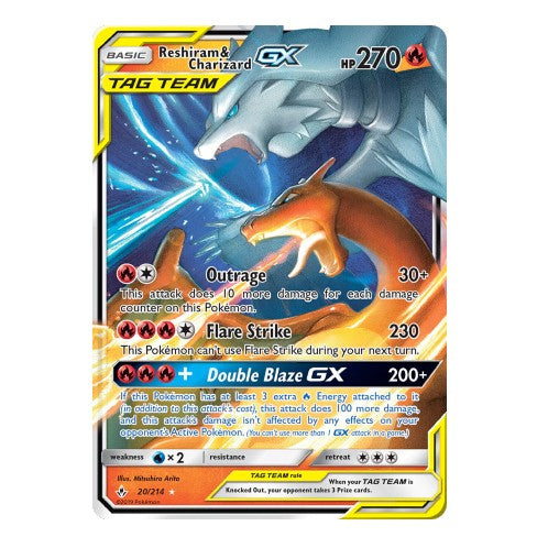 Reshiram & Charizard GX 20/214 Pokemon Unbroken Bonds