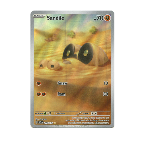 Sandile #216 Pokemon Scarlet & Violet